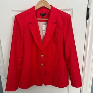 BNWT J.Crew Helena Blazer SZ 12 (Belvedere Red)